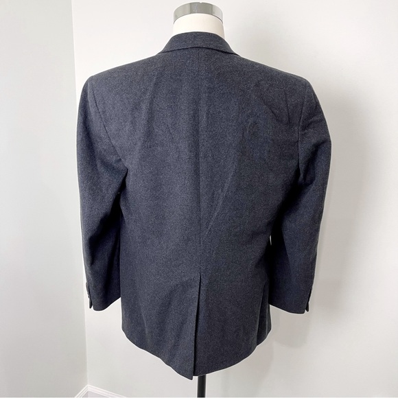 Joseph & Lyman Men's 100% Cashmere Sport Coat Blazer Charcoal Jacket Dark Gray - Picture 3 of 15